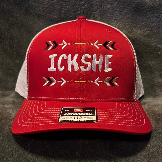 “ICKSHE” Logo Richardson 112 Snapback Red